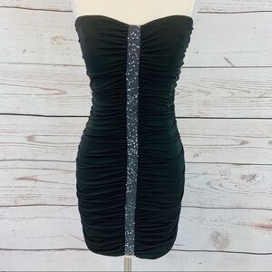 Speechless little black dress strapless beaded